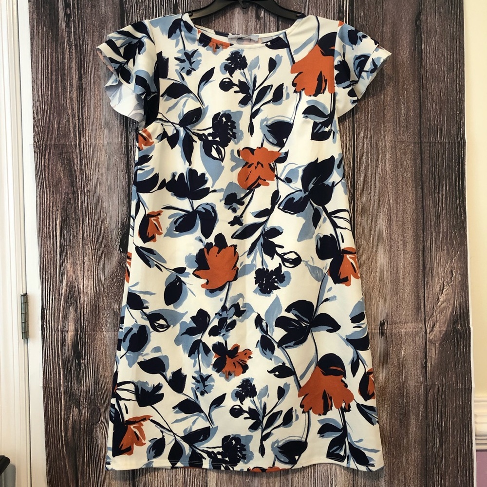 BNWOT - Floral shirt dress